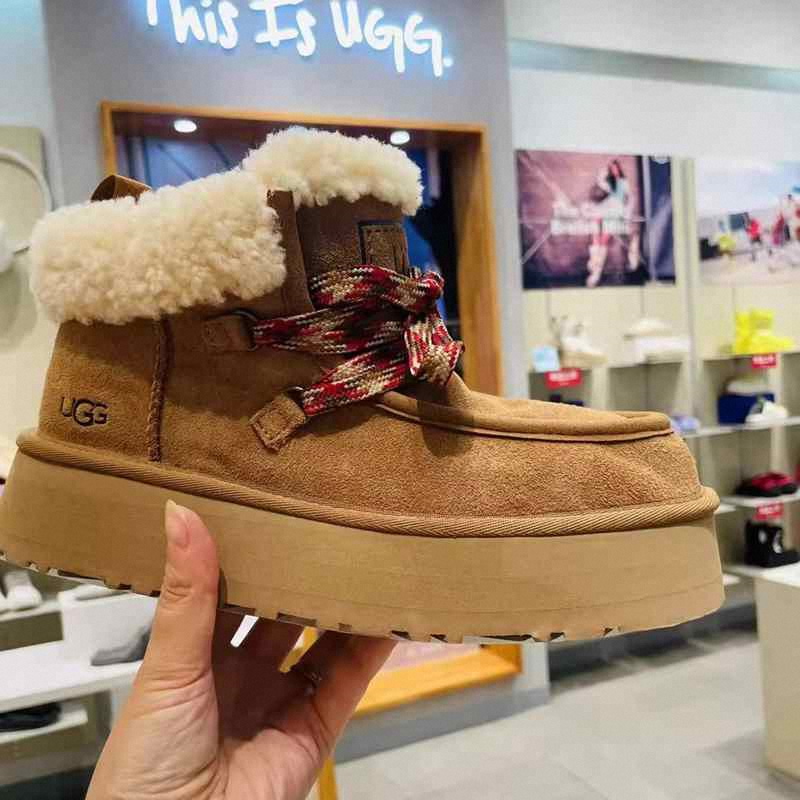 U家正品 雪地靴女芙卡拉 皮毛一体 宠物鞋2023冬季新款 1143954