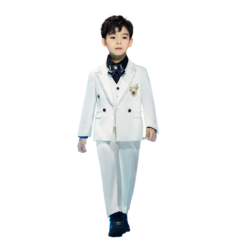 喜绒兔男童礼服生日演出演讲西服