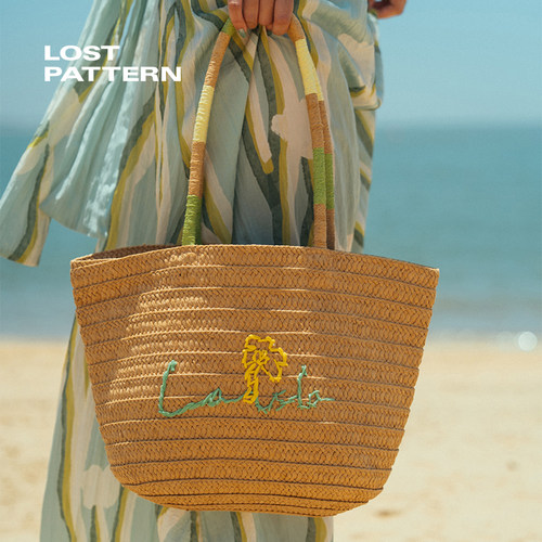 双成记La Isla 海岛假日托特包度假托特编织草包草编包