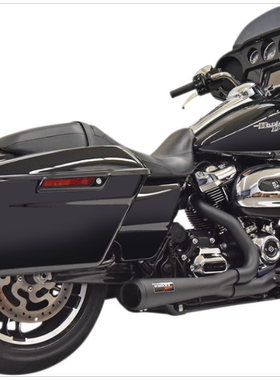 哈雷改装排气巴萨尼二合一旅行 bagger 2出1路王街道公路滑翔 ds