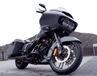 哈雷改装 软尾路威旅行公路 Braketech前后浮动转子刹车盘高性能