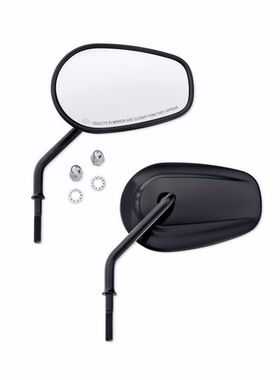 哈雷机车改装通用黑色后视镜 哈雷原厂短杆反光镜 92023-03A