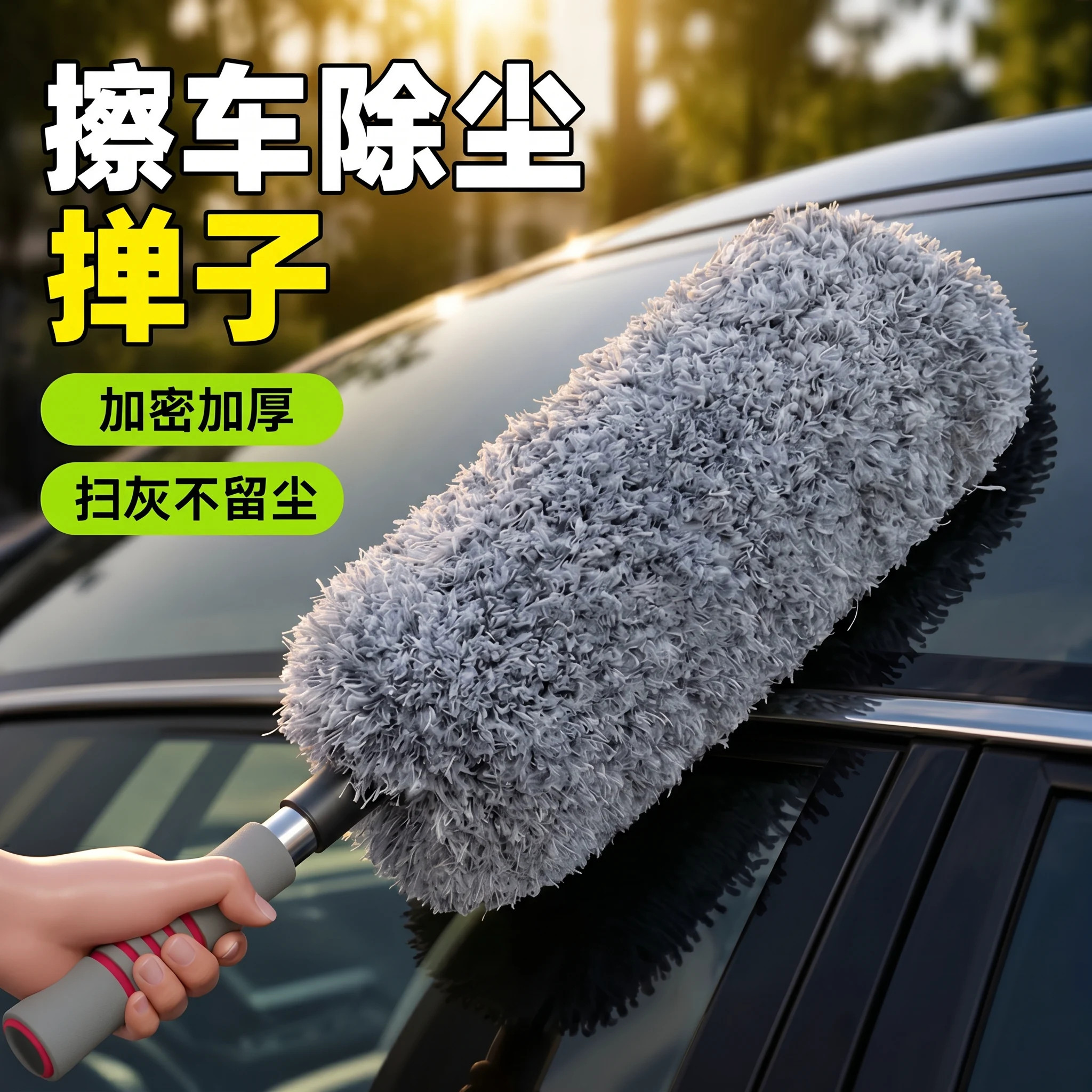 高端软毛洗车刷不伤漆除尘掸