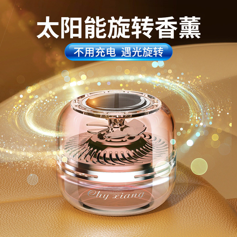 【2025新款太阳能旋转车载香薰】