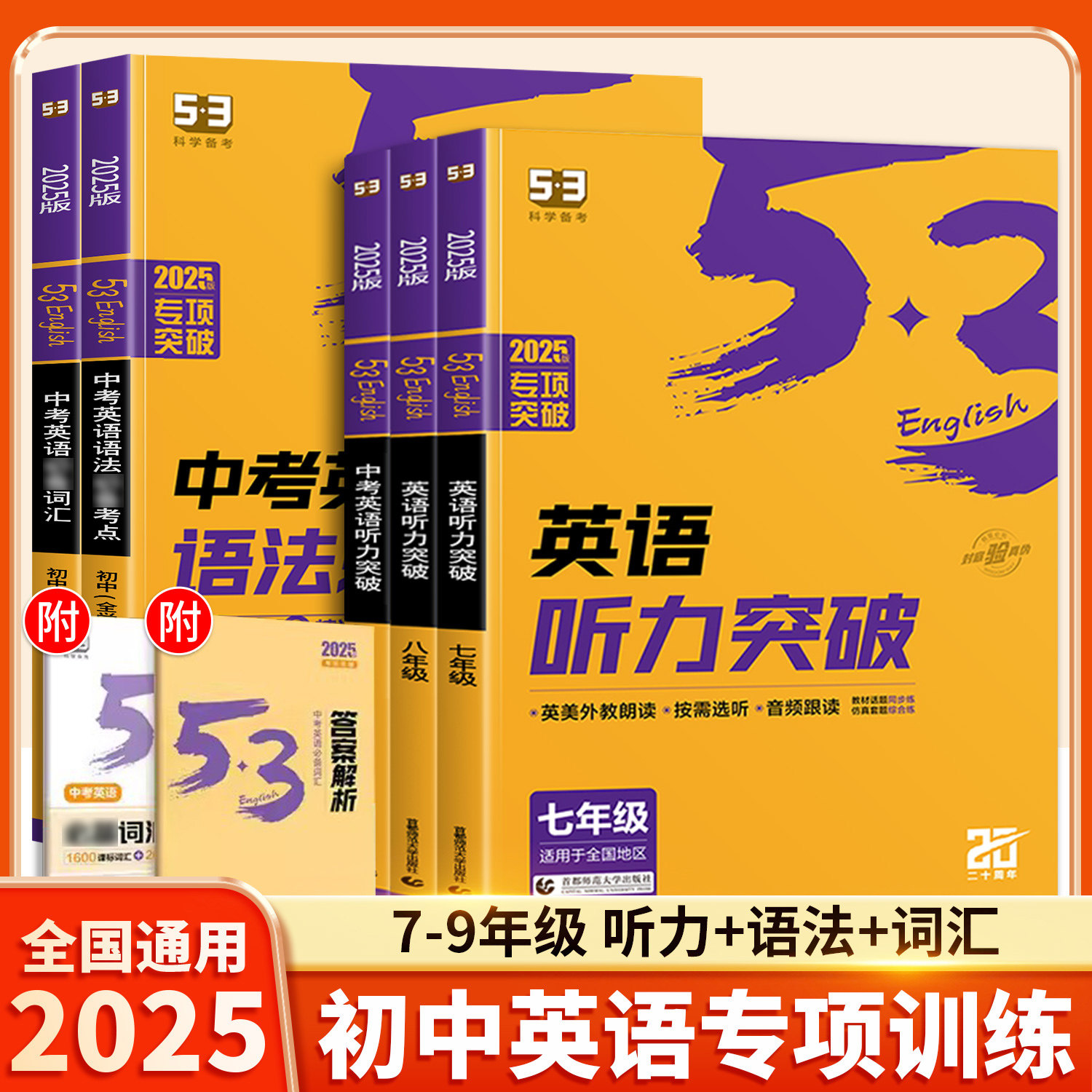 2025新版53初中英语听力突破专项