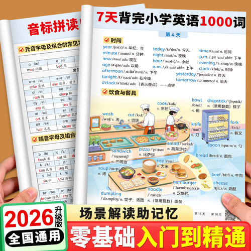 小学英语1000词单词汇总表语法