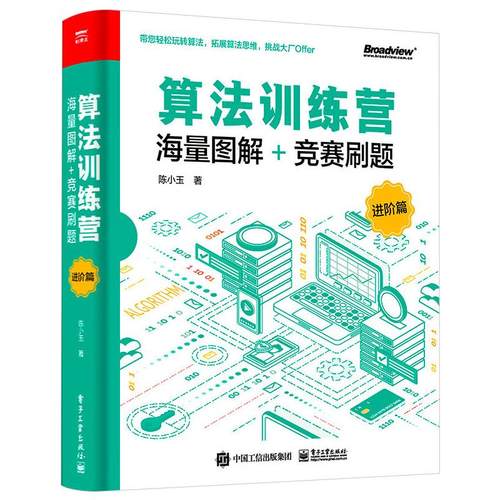 正版 算法训练营 海量图解+竞赛刷题 进阶篇 9787121408861 电子工业出版社