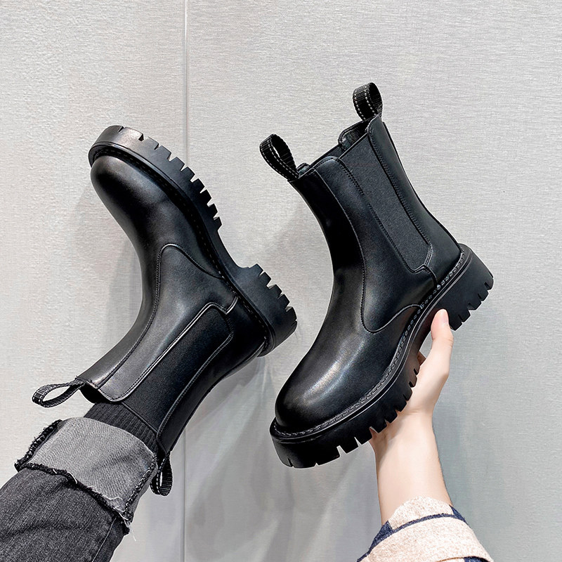 真皮切尔西靴男高帮工装皮靴冬季加绒保暖雪地靴棉鞋马丁靴烟筒靴在类目 流行男鞋, 靴子, 切尔西靴中 - 来自Buy2taobao.com提供专业的淘宝代购服务