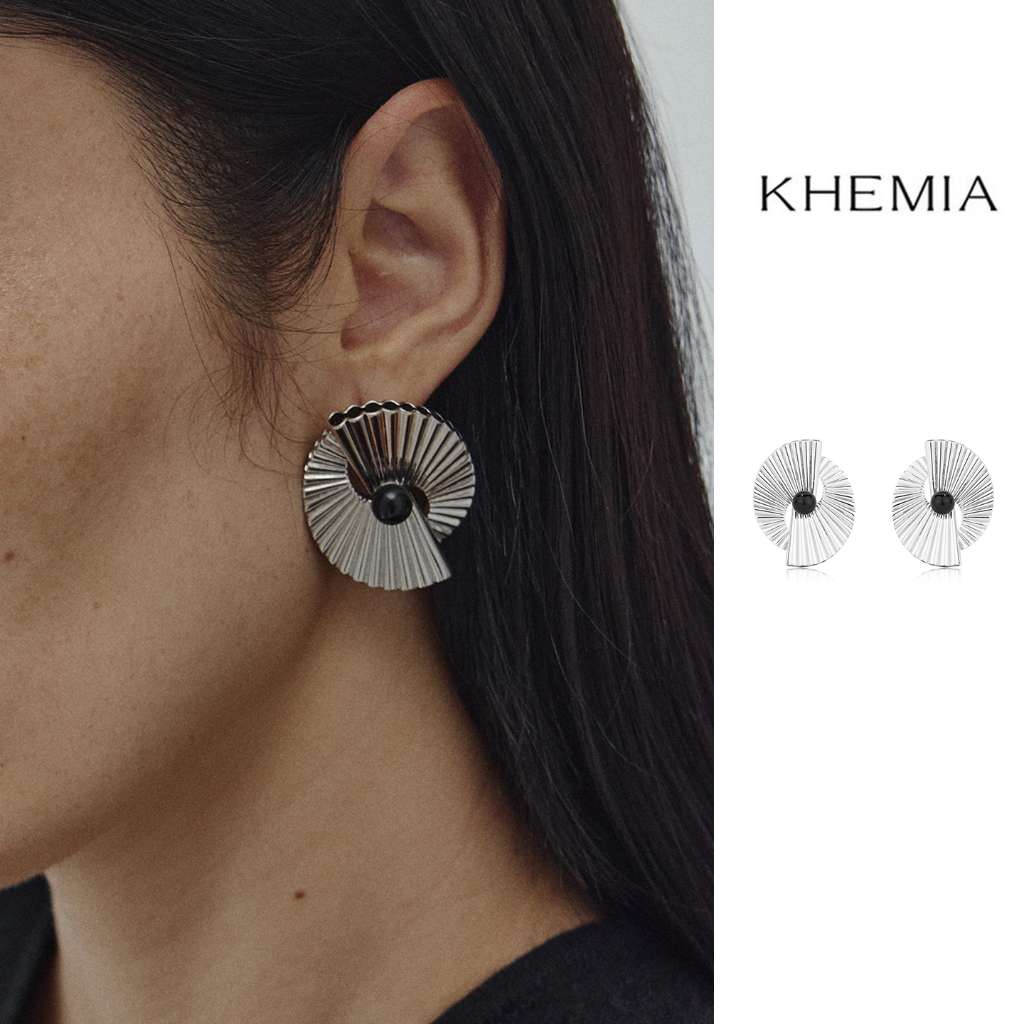 KHEMIARosetteearrings耳环