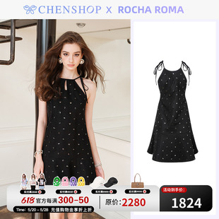 ROMA时尚 气质珠片系带款 ROCHA 孙怡同款 连衣裙CHENSHOP设计师品牌