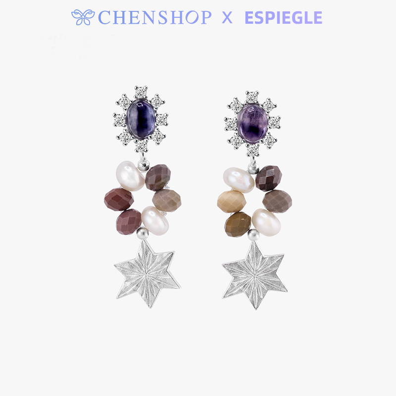 ciaragolden野马宝石编珠耳饰