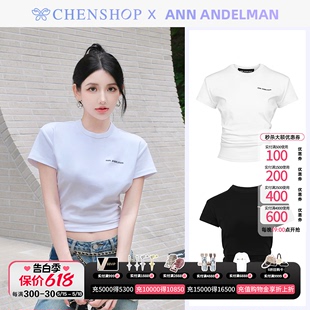 百搭款 ANN t恤修身 潮流叠褶短袖 CHENSHOP设计师品牌 ANDELMAN时尚