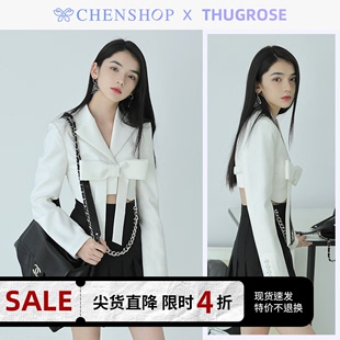 蝴蝶结短款 百褶裙新品 西装 CHENSHOP设计师品牌THUG ROSE时尚