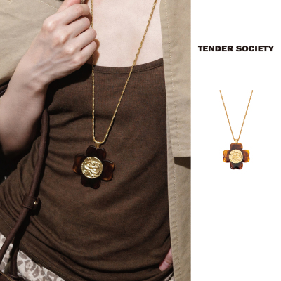 TenderSociety金币树脂长项链