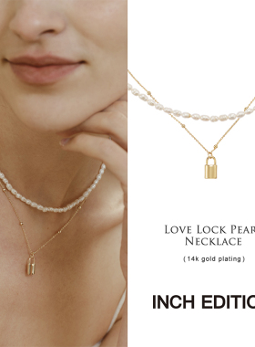 爱情锁链珍珠双层项链