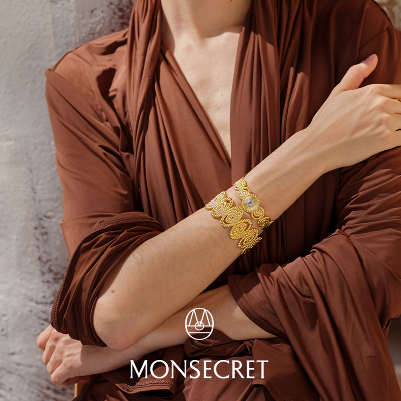 monSecret时尚新品太阳图腾螺旋绳结手镯手链CHENSHOP设计师品牌