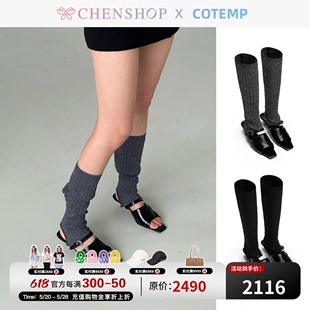 COTEMP时尚 甜美细高跟袜马扣凉鞋 小众百搭CHENSHOP设计师品牌