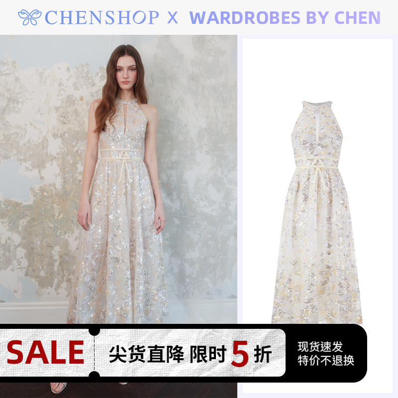 Wardrobes by chen精美繁花刺绣珠片连衣裙CHENSHOP设计师品牌 女装/女士精品 连衣裙 原图主图