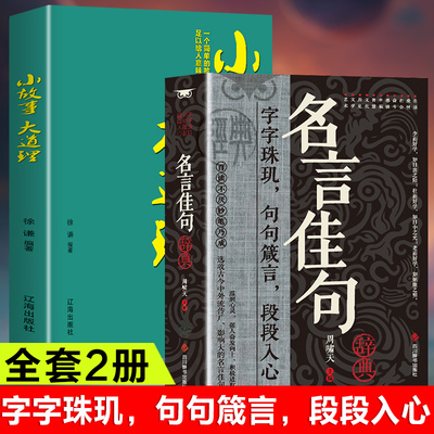 全2册名言佳句辞典+小故事大道理名人名言大全书 经典语录励志格言警句国学经典书籍 高中作文写作指导和素材初中小学课外阅读书籍