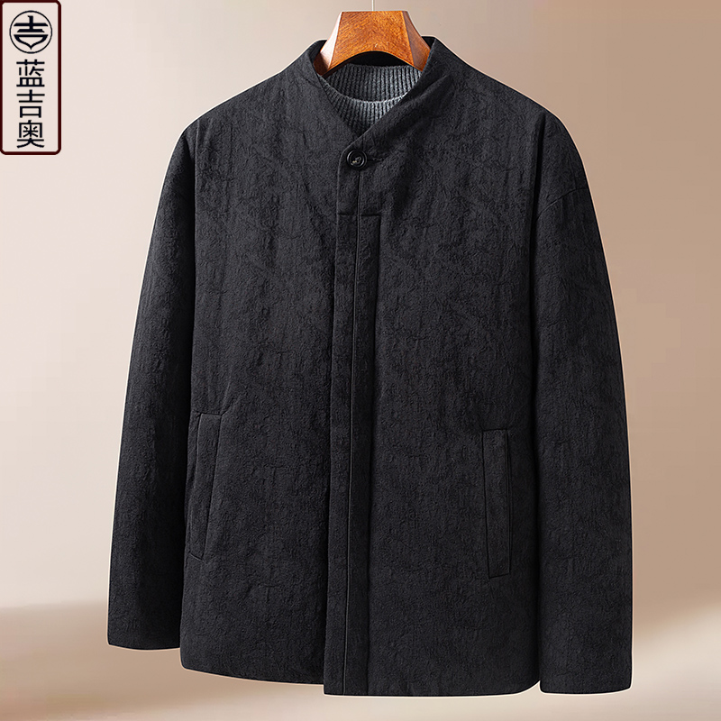 中青年男士冬季羽绒服中国风外套