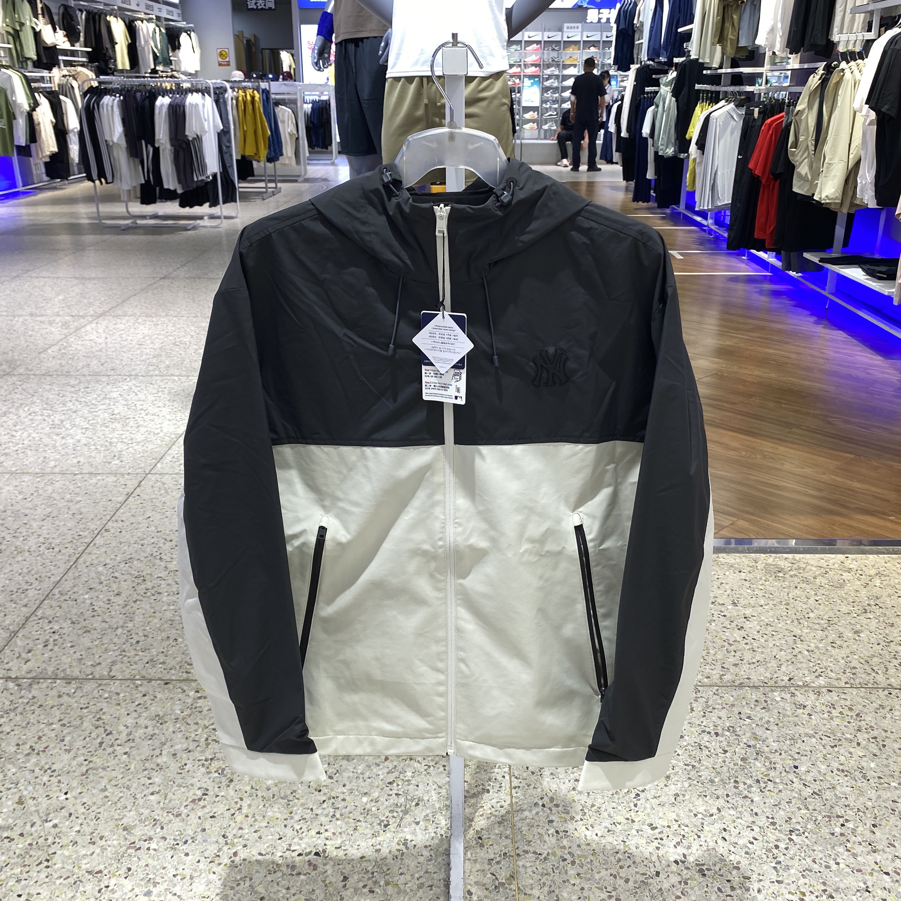 MLB男女运动服梭织连帽外套夹克3AWJB0154 3AWJB0254 3AWJB0554