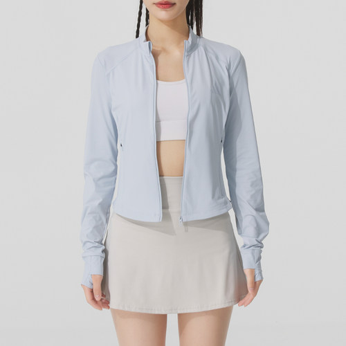 阿迪达斯女装2025夏季新款运动服休闲立领修身轻薄夹克外套KE5780