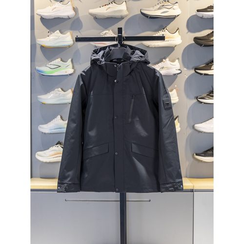 李宁运动风衣男子2025秋新款团购系列防泼水梭织连帽外套AFDVC63