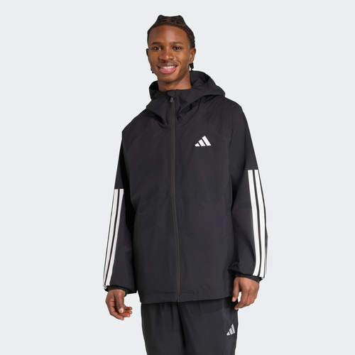 adidas阿迪达斯男子耐磨运动宽松连帽夹克冲锋衣JM1056
