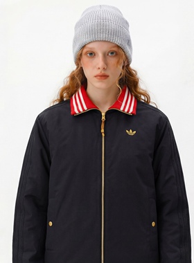 Adidas阿迪达斯三叶草26年马年新双两面穿棉服夹克外套男女KT0639