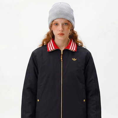 Adidas阿迪达斯三叶草26年马年新双两面穿棉服夹克外套男女KT0639