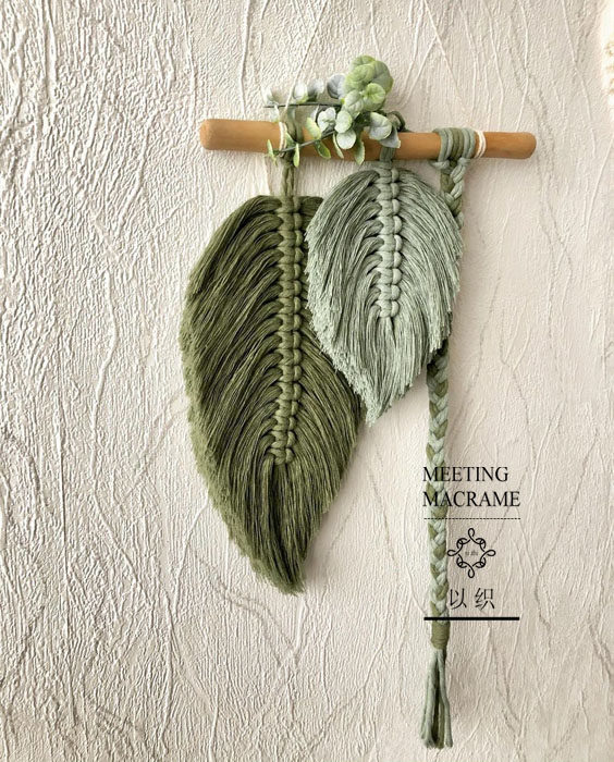 波西米亚手工编织彩色羽毛挂毯网红ins流苏挂布北欧民宿挂饰成品