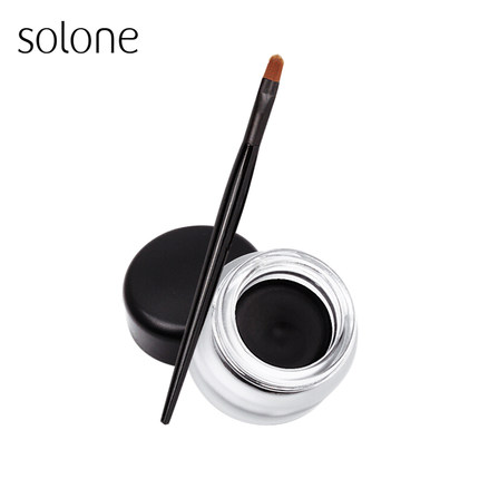 Solone防水眼线膏持久不晕染防水顺滑初学者学生眼线胶固体