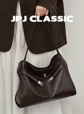 jpjclassic植鞣牛皮凯莉包女单肩斜挎通勤包城市风软包百搭腋下包