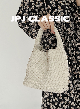 jpjclassic编织包女菜篮子单肩斜挎手提包休闲水桶包通勤包ins风