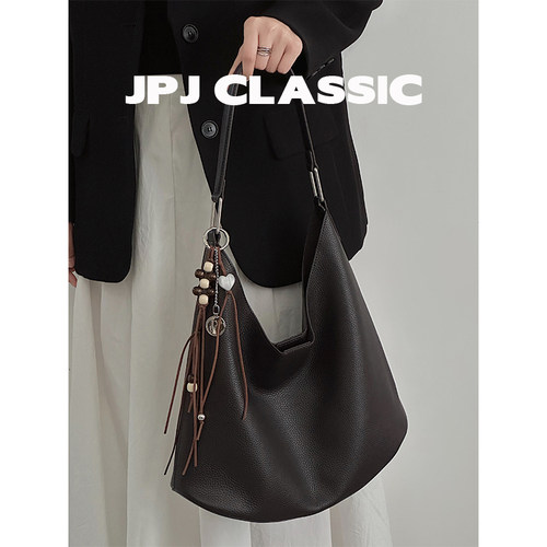 头层牛皮托特包女单肩腋下包