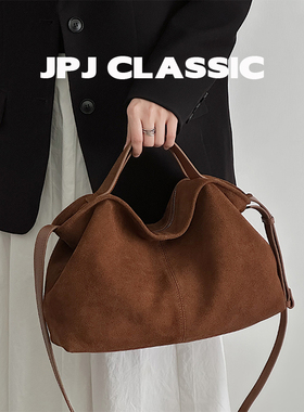 jpjclassic磨砂牛皮托特包女单肩斜挎枕头包软包饭盒包腋下包