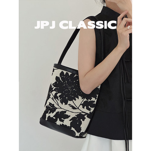 jpj托特包大容量新中式水桶包