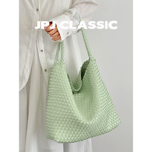 jpjclassic手工编织大容量托特包