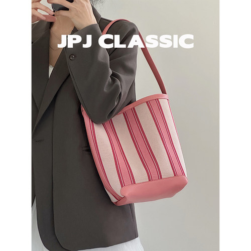 jpj托特包小众慵懒风水桶包