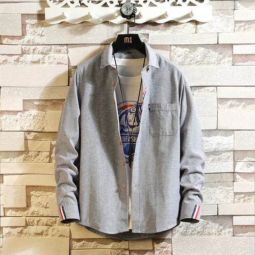 Демисезонная трендовая рубашка, куртка для отдыха, в корейском стиле, подходит для подростков