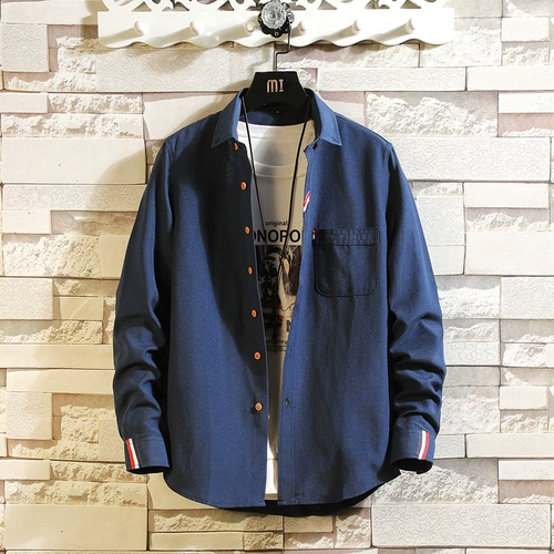 Демисезонная трендовая рубашка, куртка для отдыха, в корейском стиле, подходит для подростков