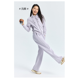 2026春夏新款套装女兰精莫代尔砂洗立领拉链开衫+长裤休闲两件套