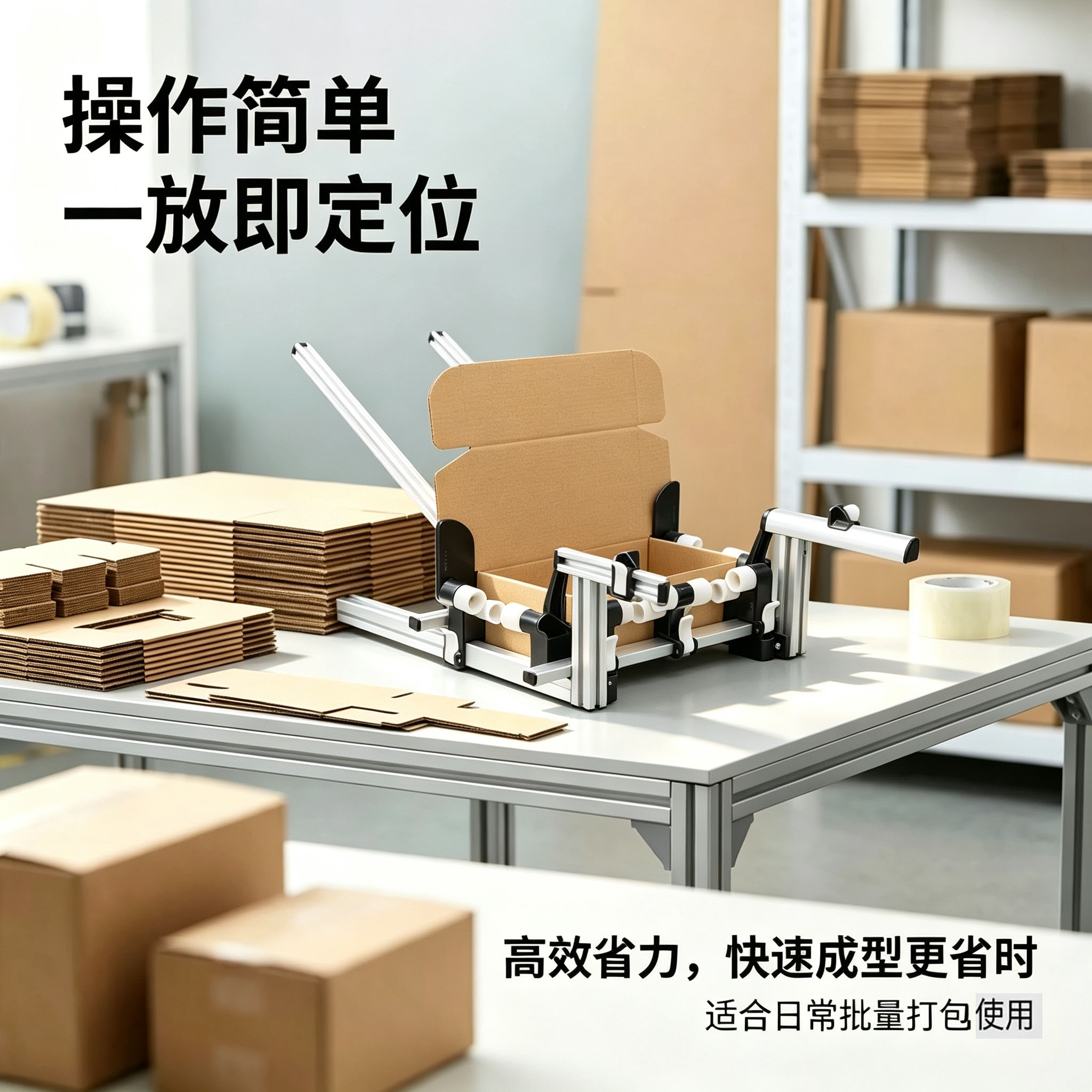懒之宝飞机盒折叠工具