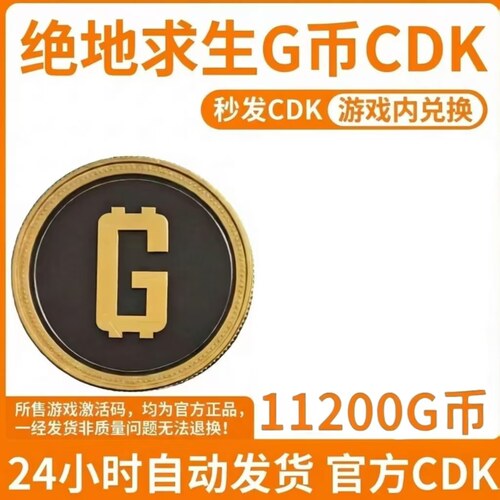 steam端PUBGG币绝地求生g币pubg充值11200gb官方G币兑换码CDK