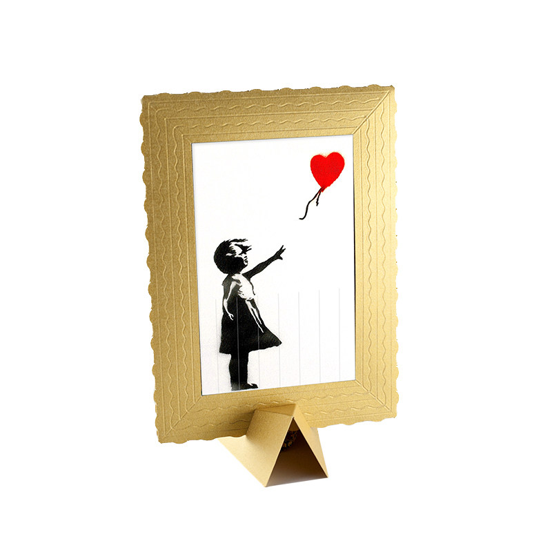 渣洗!HELLO FROM BANKSY 明信片创意复古艺术明星片梵高桌面摆件