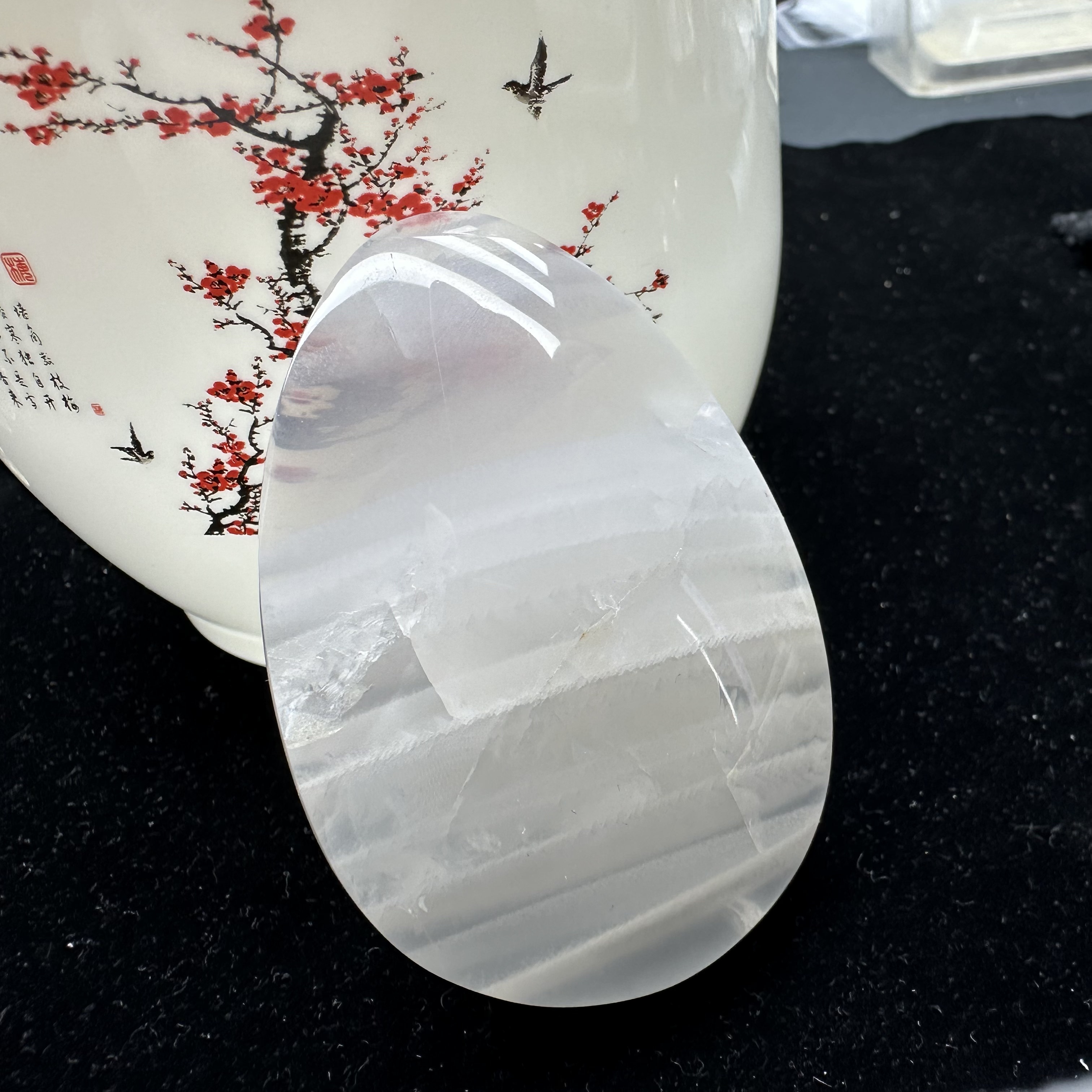 天然白水晶吊坠幽灵千层挂件裸石镶嵌打孔男女款一物一图水晶宝石