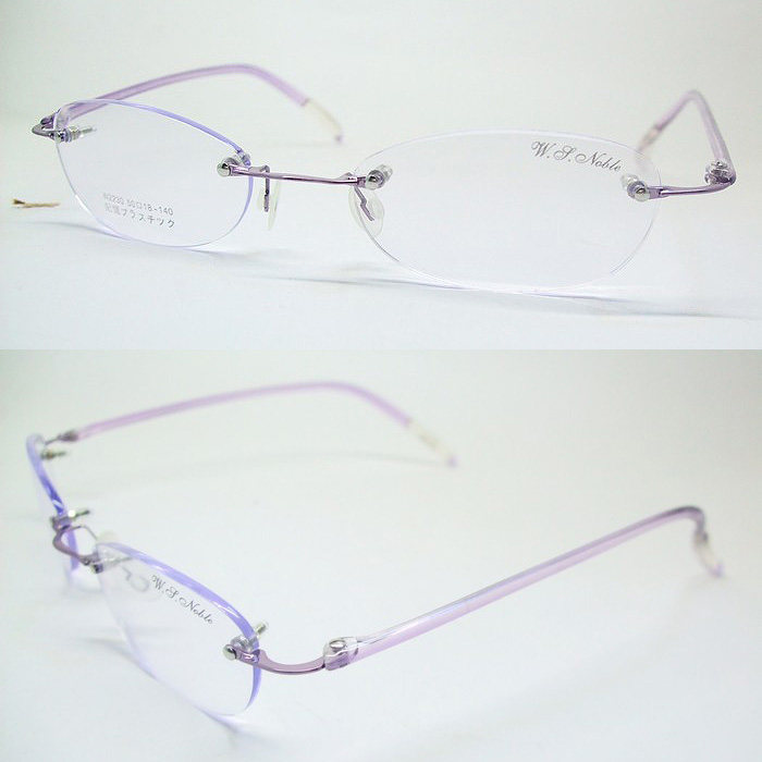 【平价眼镜】无框眼镜架 果冻记忆塑胶镜腿 超弹 超轻 w2230