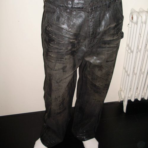 WAXOLDKANYE涂层蜡裤DD