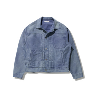 Row风老钱短宽松复古水洗TYPE1蓝法工夹克外套 鼹鼠皮 Danci Done