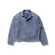 鼹鼠皮 Danci Done Row风老钱短宽松复古水洗TYPE1蓝法工夹克外套